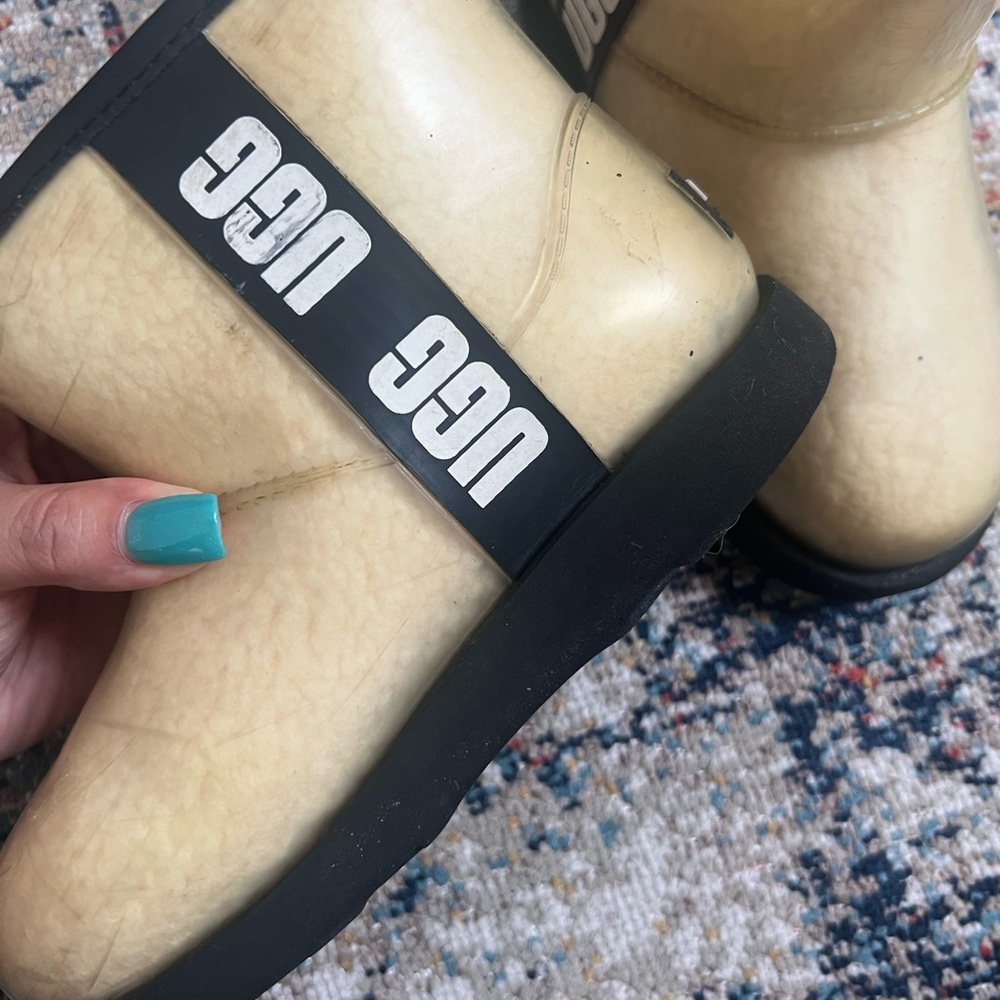 UGG Beige Rain Boots - Picture 3 of 7